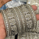 Hira Collections Royal Look Sparkling Austrian Stone Designer Bangles Set