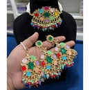 Hira Collections Floral Inspired Choker Necklace Set for Festive Wear