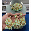 Hira Collections Floral Inspired Choker Necklace Set for Festive Wear