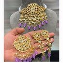 Hira Collections Traditional Kundan Inspired Choker Necklace with Pearled Finish