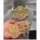 Hira Collections Traditional Kundan Inspired Choker Necklace with Pearled Finish