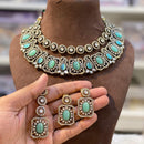Hira Collection Elegant Crystal And Austrian Stone Necklace Set Perfect For Traditional Functions
