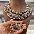 Hira Collection Elegant Crystal And Austrian Stone Necklace Set Perfect For Traditional Functions