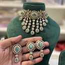 Hira Collection Beautiful Kundan Choker Necklace  Set  With MaangTika For Wedding Occassion