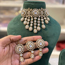 Hira Collection Beautiful Kundan Choker Necklace  Set  With MaangTika For Wedding Occassion
