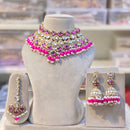Hira Collection Beautiful Kundan Choker Necklace  Set  With MaangTika For Wedding Occassion