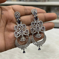 Hira Collection Sparkling American Diamond Dangles Earrings For parties
