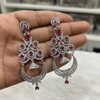 Hira Collection Sparkling American Diamond Dangles Earrings For parties