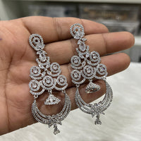 Hira Collection Sparkling American Diamond Dangles Earrings For parties