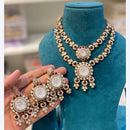 Hira Collections Designer Pota And Austrian Stone Necklace Set