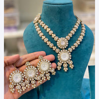Hira Collections Designer Pota And Austrian Stone Necklace Set