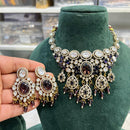 Hira Collection Glamorous Polki Kundan Beads Choker Necklace Set