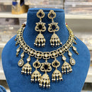 Hira Collection Glamorous Polki Kundan And Pearl Necklace Set