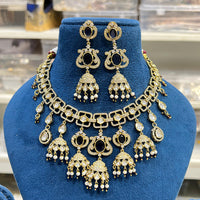 Hira Collection Glamorous Polki Kundan And Pearl Necklace Set