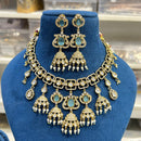 Hira Collection Glamorous Polki Kundan And Pearl Necklace Set