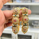 Hira Collections Royal Pota Stone Openable Bangles Set