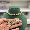 Hira Collections Timeless Glam Pota and Kundan Stone Necklace Set