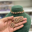 Hira Collections Timeless Glam Pota and Kundan Stone Necklace Set