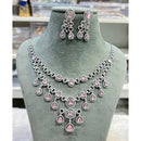 Hira Collection Shimmering American Diamond And Austrian Stone Necklace Set