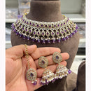 Hira Collections Ethnic Glow Pota And Pearl Necklace Set