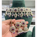 Hira Collections Ethnic Glow Pota And Pearl Necklace Set