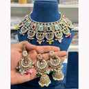 Hira Collections Ethnic Glow Pota And Pearl Necklace Set