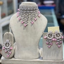 Hira Collections Elegant Glow Kundan And Pearl Necklace Set