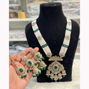 Hira Collections Ethnic Glow Pota And Pearl Necklace Set