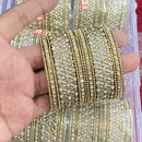 Hira Collections Sparkle Glow Crystal And Austrian Stone Bangles Set