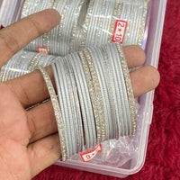 Hira Collections Sparkle Glow  Austrian Stone Bangles Set