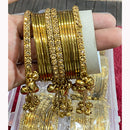 Hira Collections Sparkle Glow Crystal And Austrian Stone Bangles Set