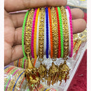 Hira Collections Sparkle Glow Crystal And Austrian Stone Bangles Set