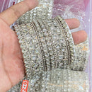 Hira Collections Ethnic Glow Crystal Stone Bangles Set