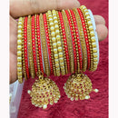 Hira Collections Ethnic Glow Crystal Stone Bangles Set