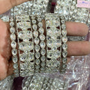 Hira Collections Ethnic Glow Crystal Stone Bangles Set