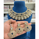 Hira Collections Glamorous Crystal Stone And Austrian Choker Necklace Set