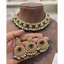 Hira Collections Royal Crystal Stone Necklace Set