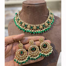 Hira Collections Royal Crystal Stone Necklace Set