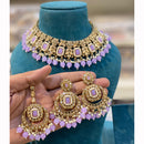 Hira Collections Royal Crystal Stone Necklace Set