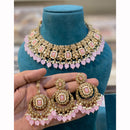 Hira Collections Royal Crystal Stone Necklace Set