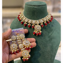 Hira Collection Luxurious Kundan Stone Pearl And Beads Necklace Set