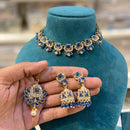 Hira Collections Designer Kundan Stone With Austrian Stone Choker Necklace Set