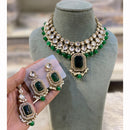 Hira Collections Designer Kundan Stone Pearl And Beads Choker Necklace Set