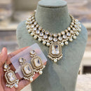 Hira Collections Designer Kundan Stone Pearl And Beads Choker Necklace Set