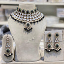 Hira Collections Designer Kundan Stone Pearl And Beads Choker Necklace Set