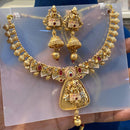 Hira Collections Heritage Pota Stone And Meenakari Necklace Set