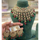 Hira Collection Sparkling Crystal And Beaded Elegance Necklace Set