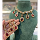 Hira Collection Sparkling Crystal And Beaded Elegance Necklace Set