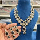 Hira Collection Sparkling Crystal  Elegance Necklace Set