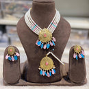 Hira Collection  Pearl Beauty And Beadwork Necklace Set